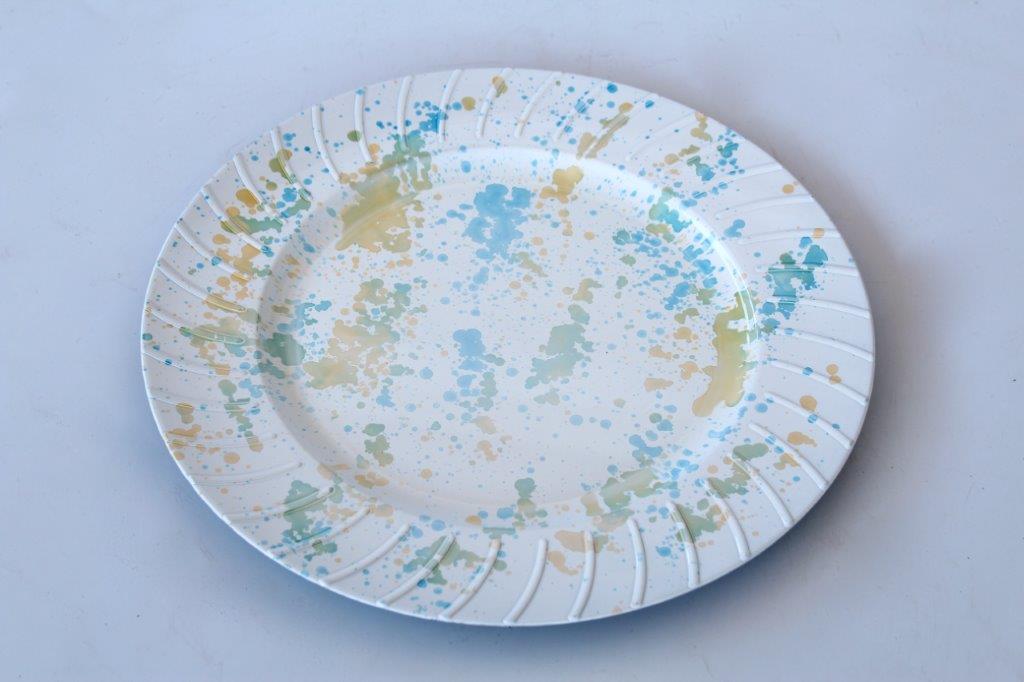 Blue & Yellow Splash Underplate